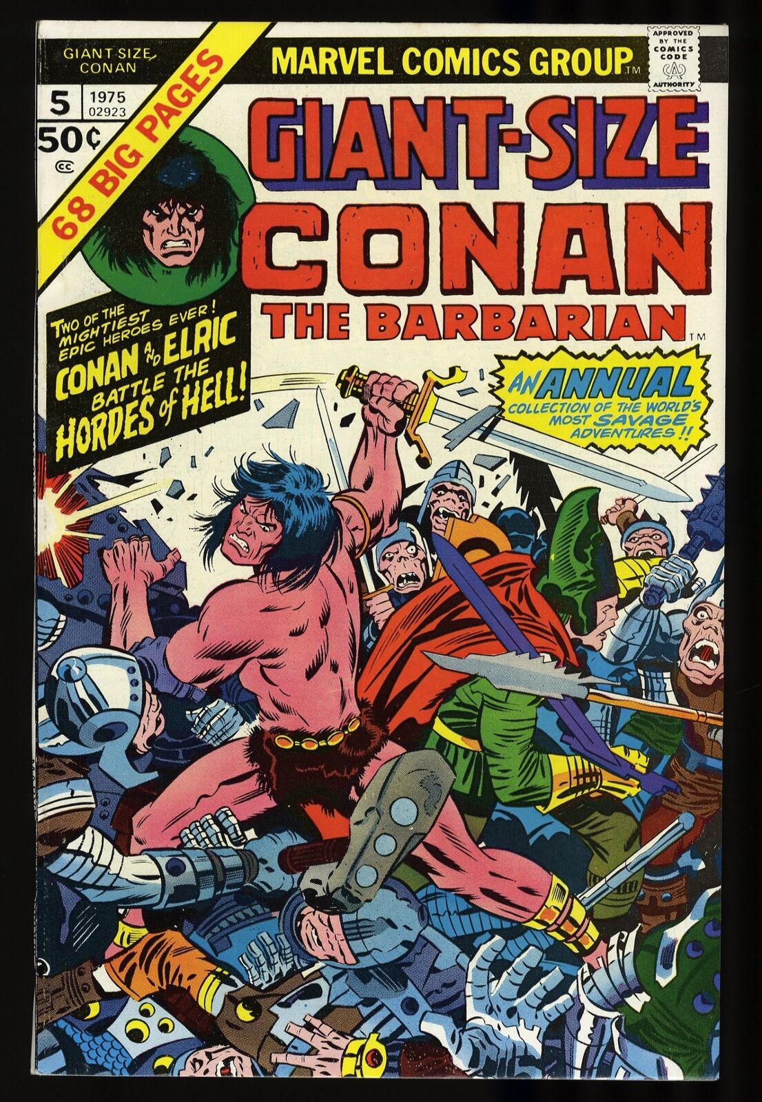 Giant-Size Conan #5 NM- 9.2 Jack Kirby John Romita Marvel 1975