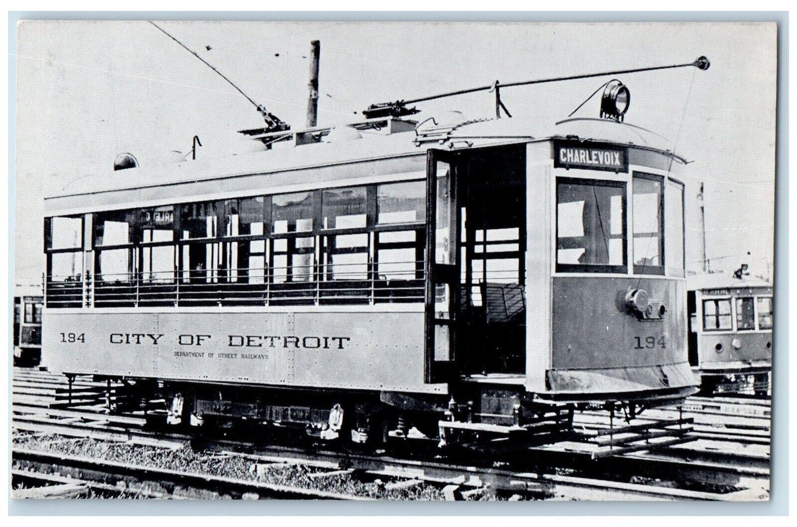 c1910 Department Street Railways Trolleys Streetcar Safety Detroit Mich Postcard