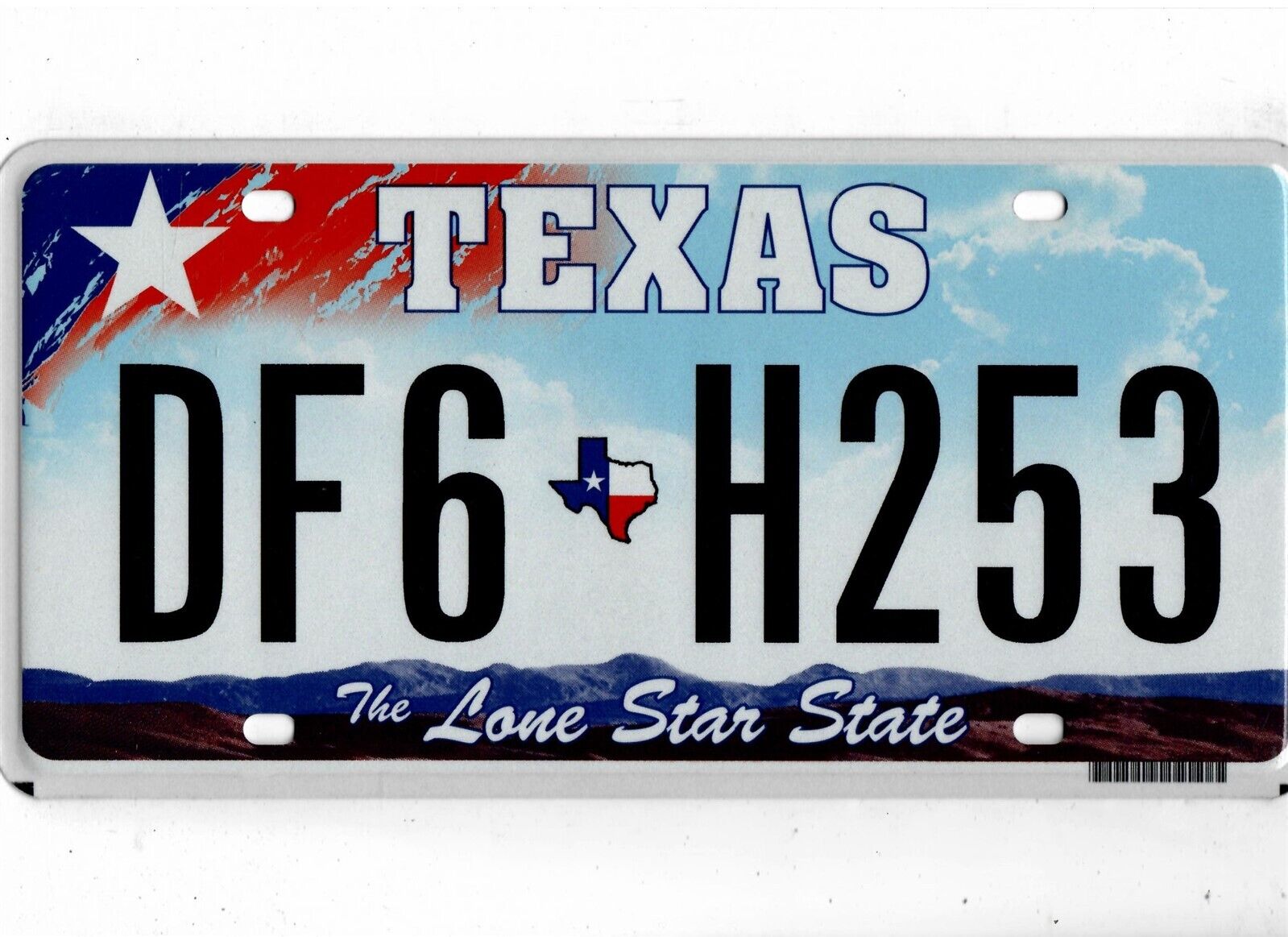 EXPIRED TEXAS LICENSE PLATE *LONE STAR STATE* RANDOM LETTERS/NUMBERS NICE MINT