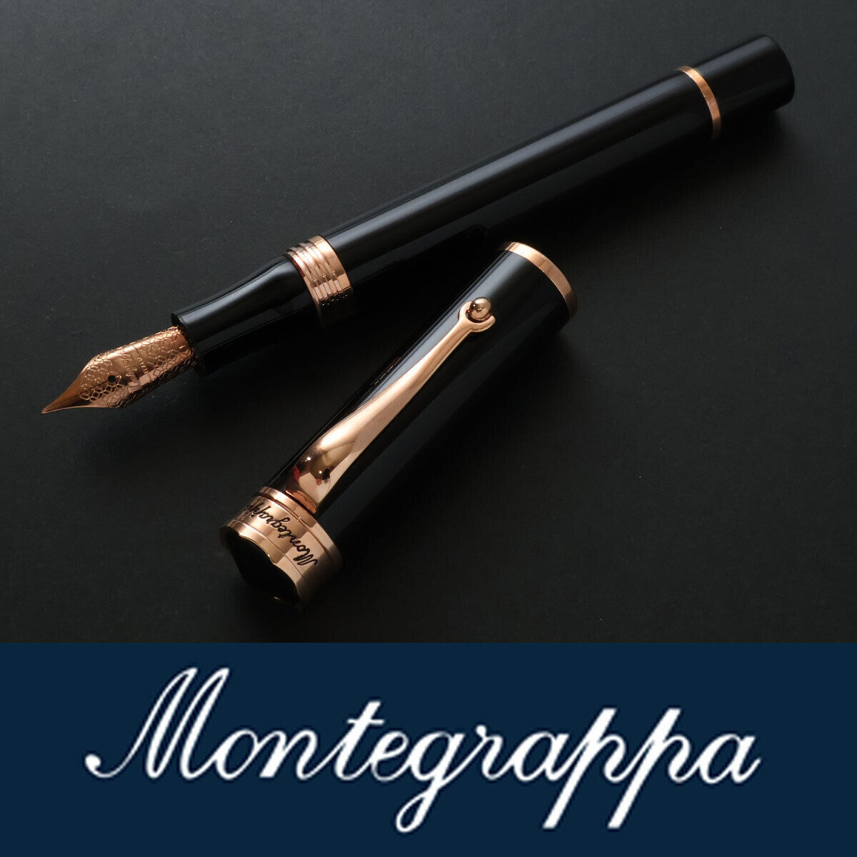 9102 Montegrappa Fountain pen List 41 800 yen Dogeal Black pink g