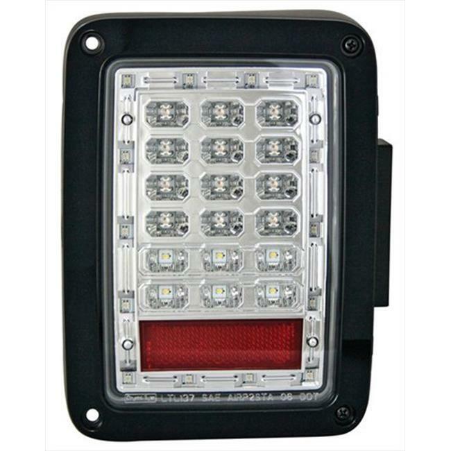 IPCW LEDT-420C Jeep Wrangler 2007 - 2013 Tail Lamps- LED Crystal Clear