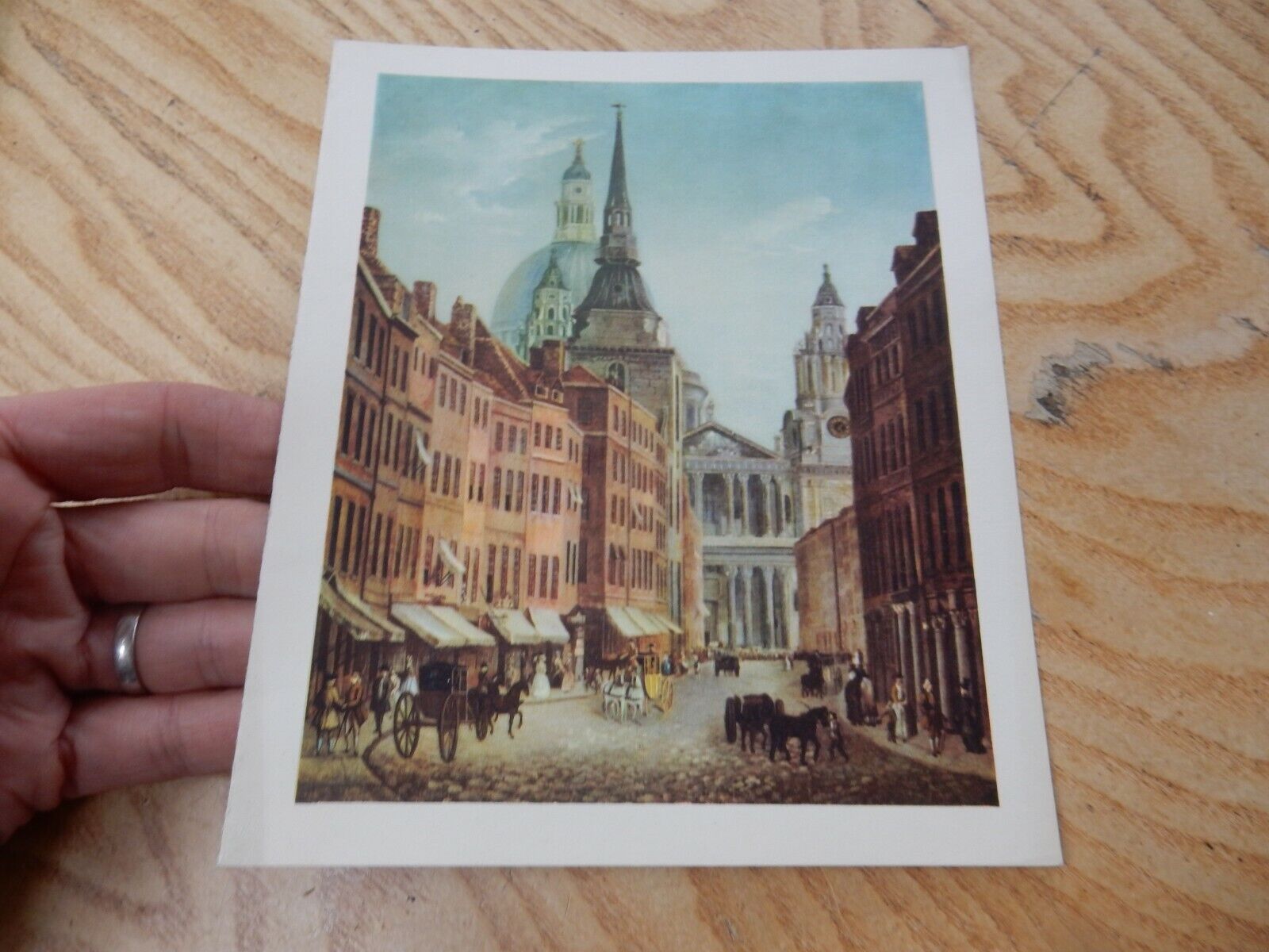 LUDGATE HILL  /.CARD FROM WORSHIPFUL DYERS   1954  - 15 X 19 CM 
