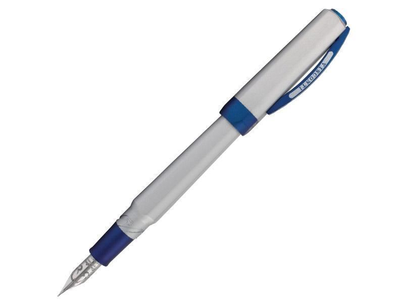Visconti Opera Metal Speed Boat Blue/Silver Medium Fountain Pen (#738ST03)