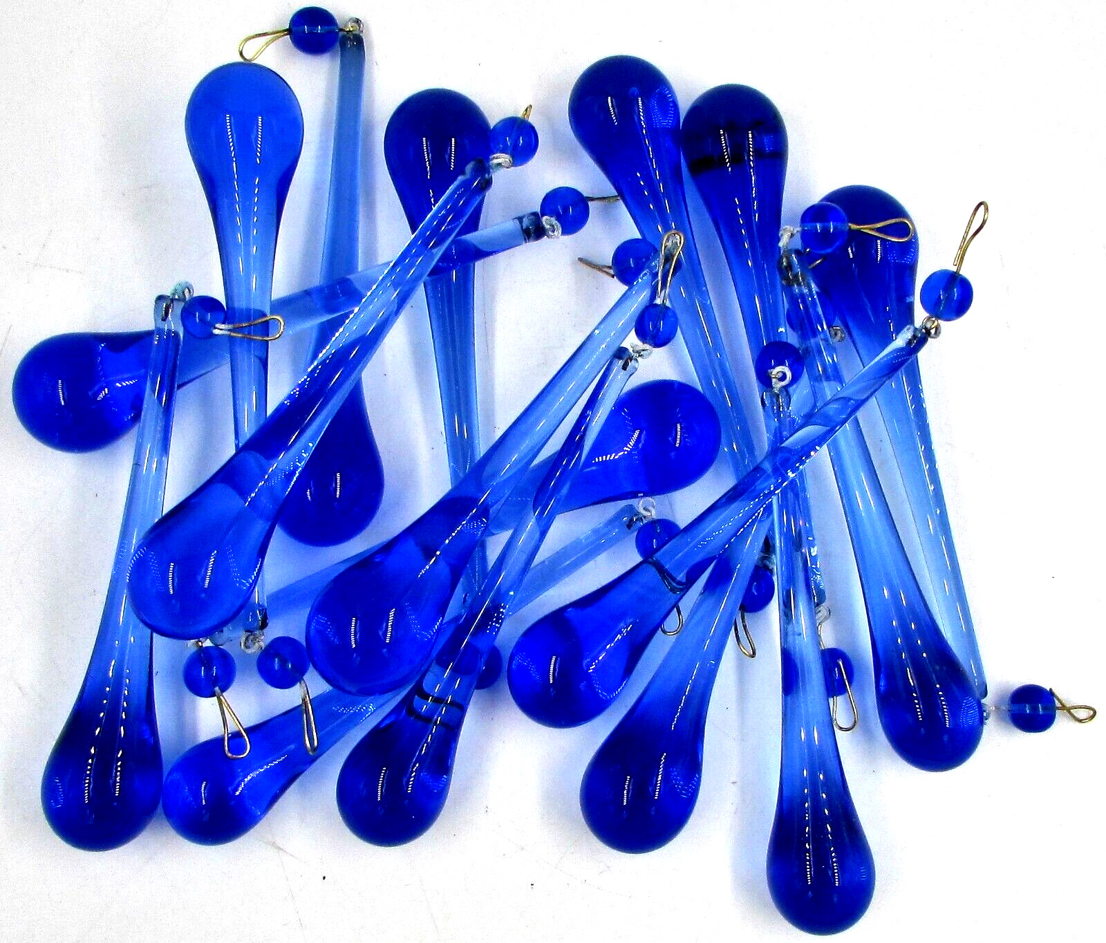 Set of 16 NOS Blue Glass 4\