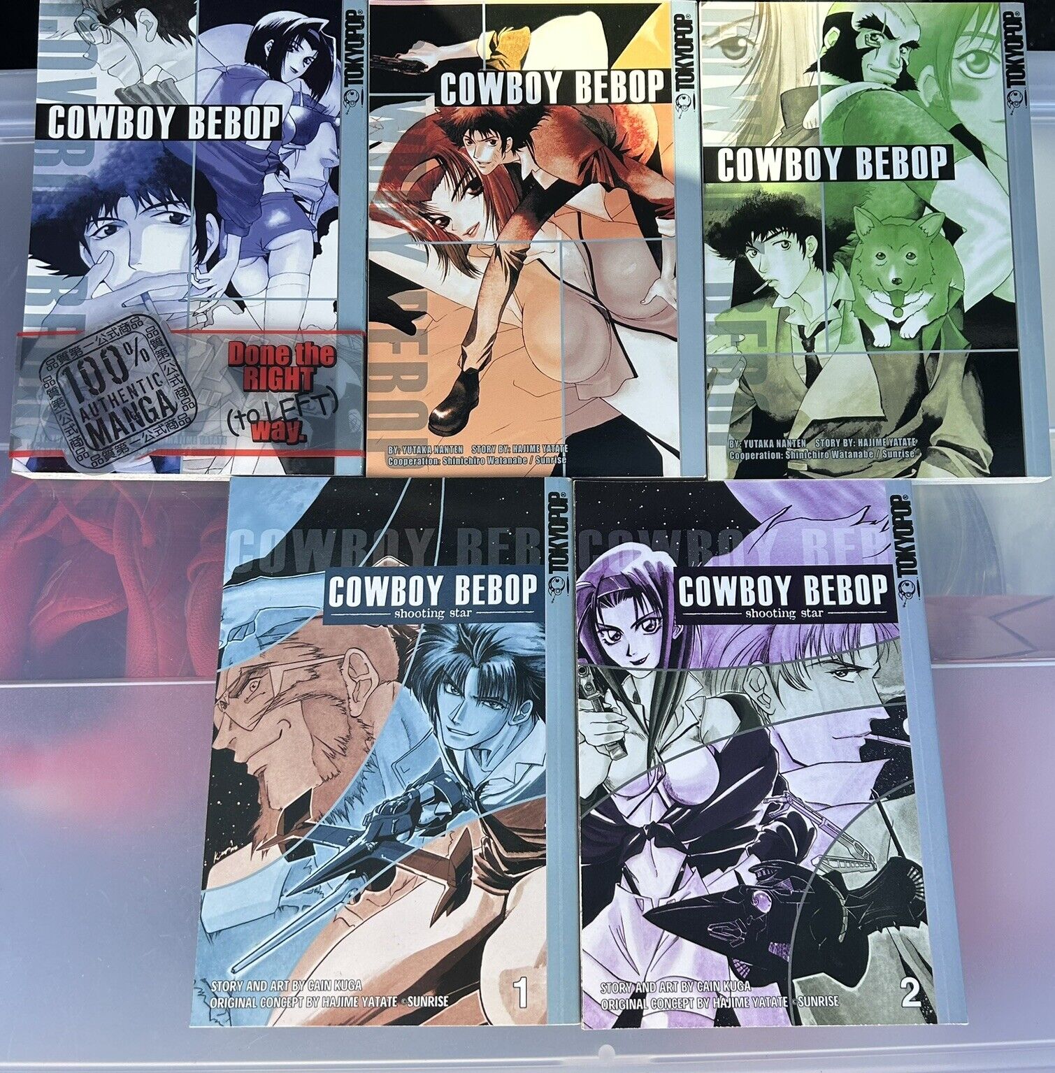 Cowboy Bebop Manga Vol. 1-3 + Shooting Star 1-2 Tokyopop Anime 