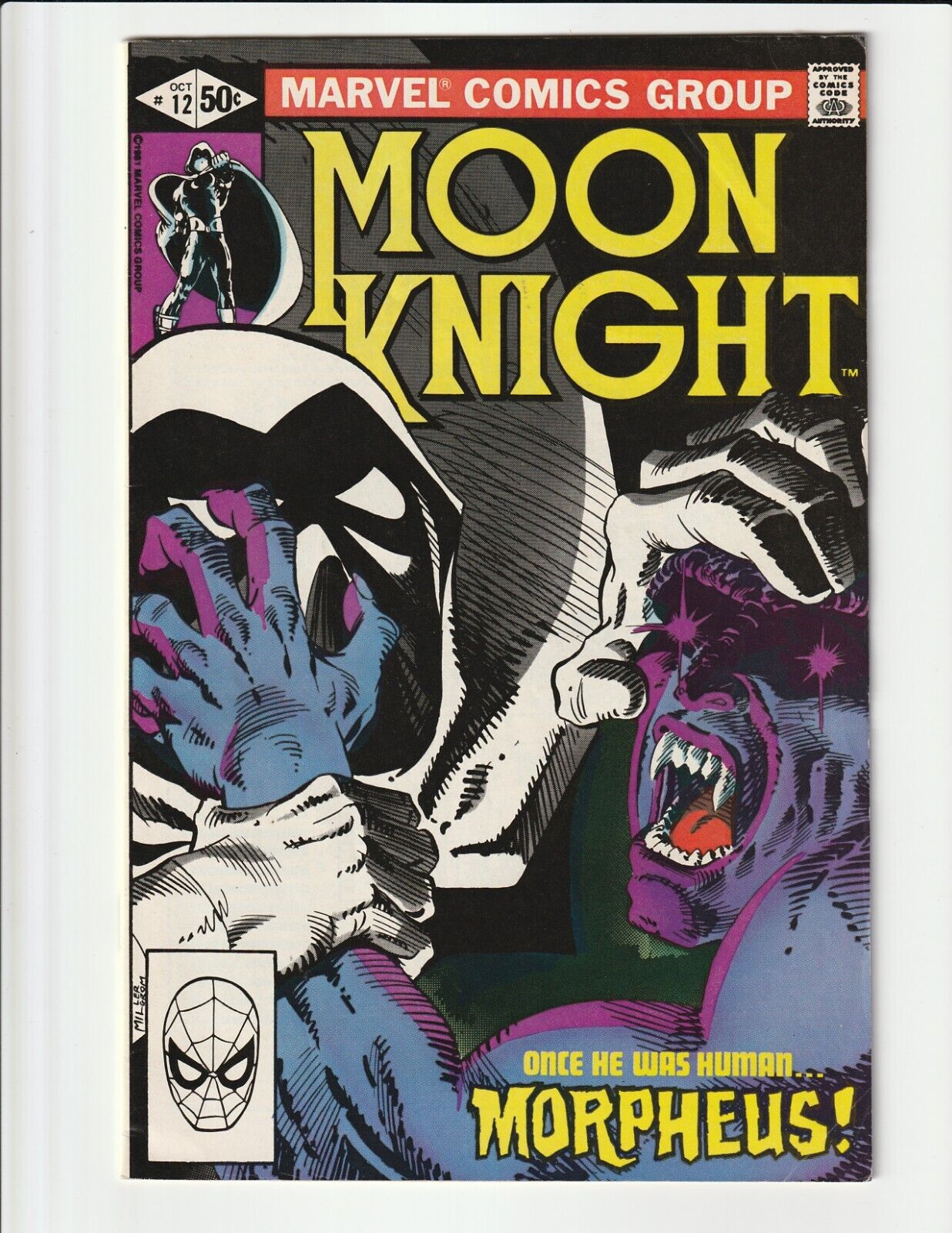 MOON KNIGHT #12 (1981) HIGHER GRADE FIRST APPEARANCE OF MORPHEUS MARVEL COMICS