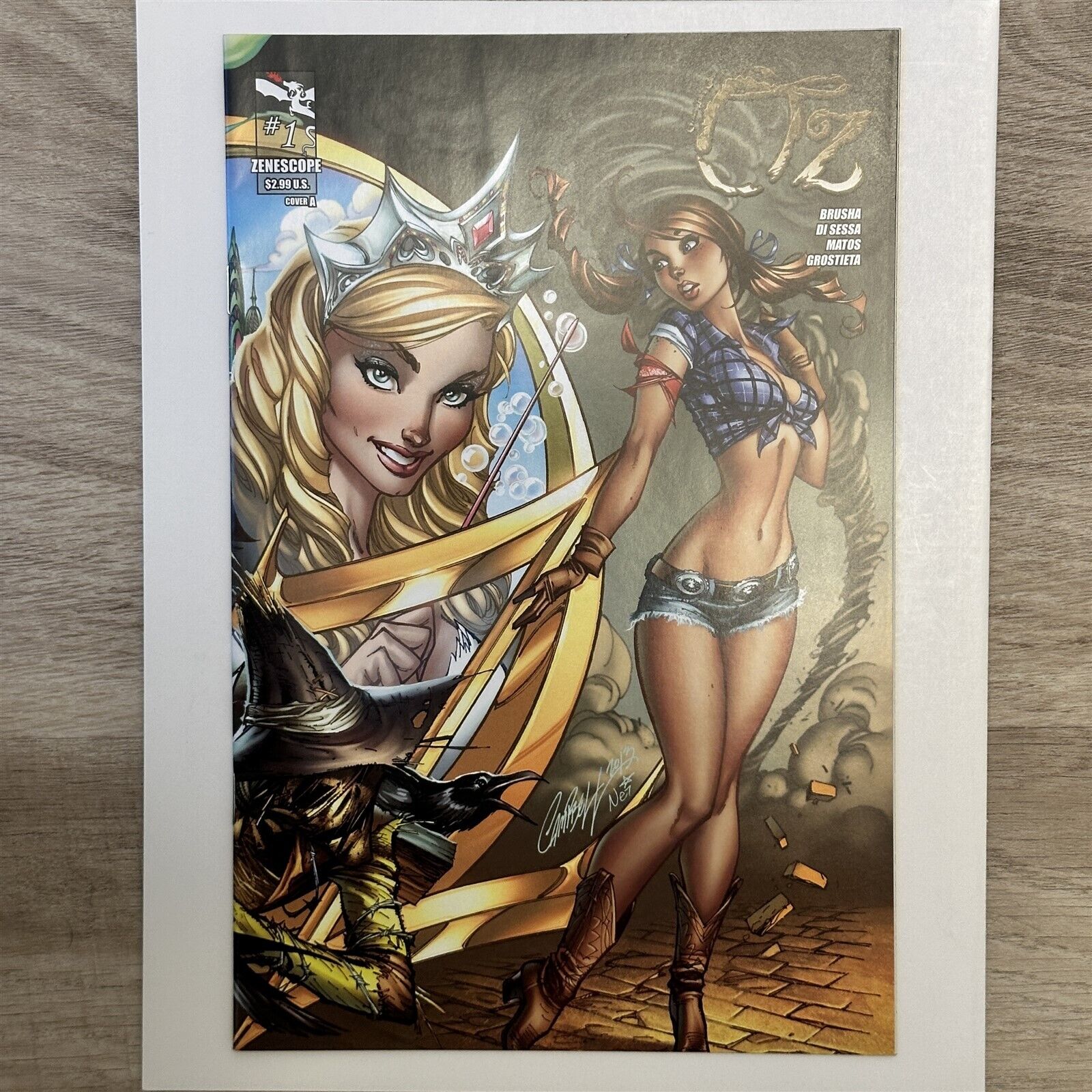 GRIMM FAIRY TALES OZ #1 J SCOTT CAMPBELL WRAPAROUND COVER A DOROTHY GALE HOT GGA