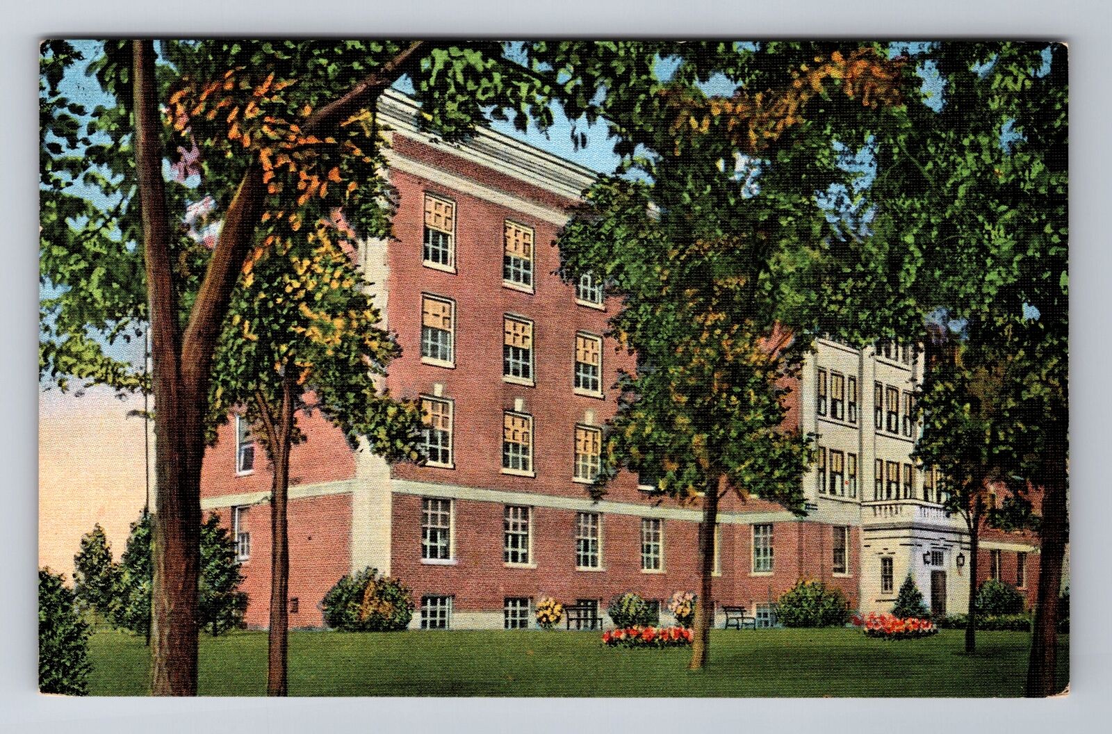 Beloit WI-Wisconsin, Municipal Hospital, Antique Vintage Souvenir Postcard