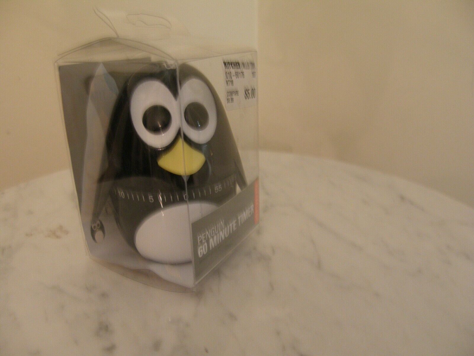 5315) Penguin Motif 60 Minute Timer Kirkland New Original Box
