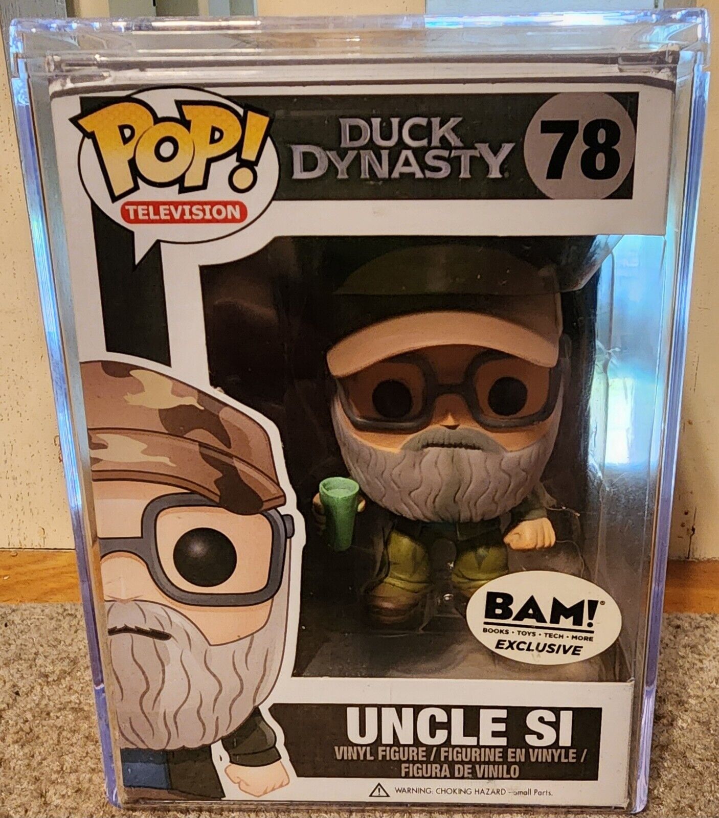 VAULTED EXCLUSIVE Uncle Si Funko Pop #78 Duck Dynasty Robertson BAM Exclusive