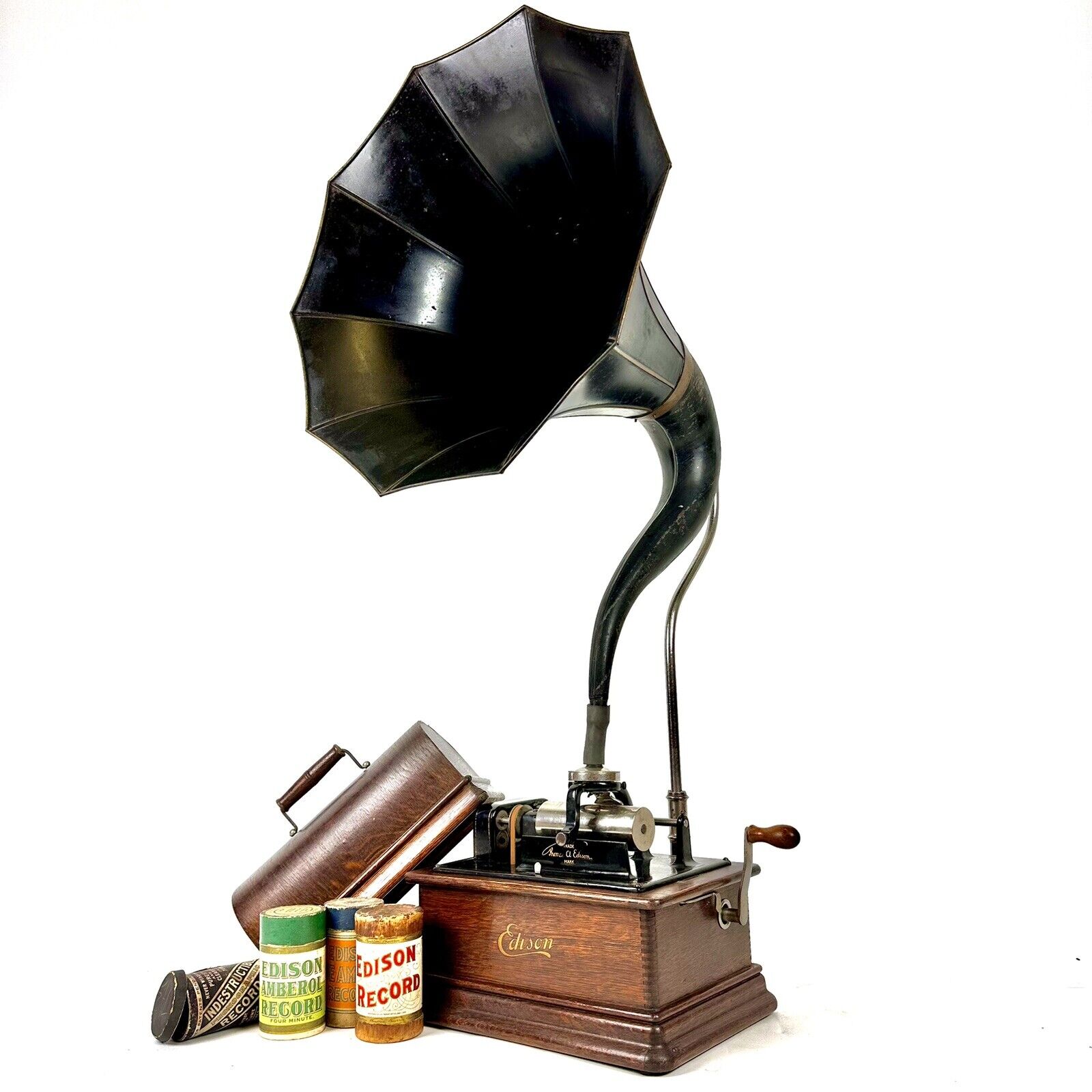 SUPERB 1912 Edison Standard Model F 2/4 Minute Cylinder Phonograph Workhorse