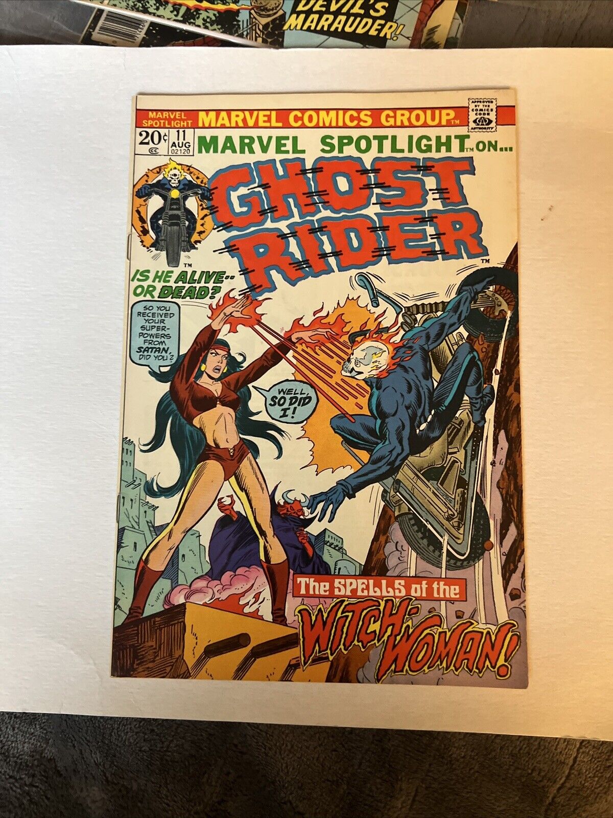 Marvel Spotlight on Ghost Rider Comic Vol 1 #11 Aug 1973 Marvel Issue