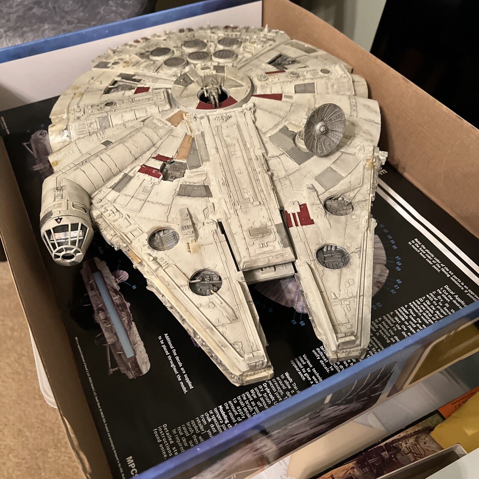 Pro Built & Painted Han Solo  Millennium Falcon 1/72 Star Wars