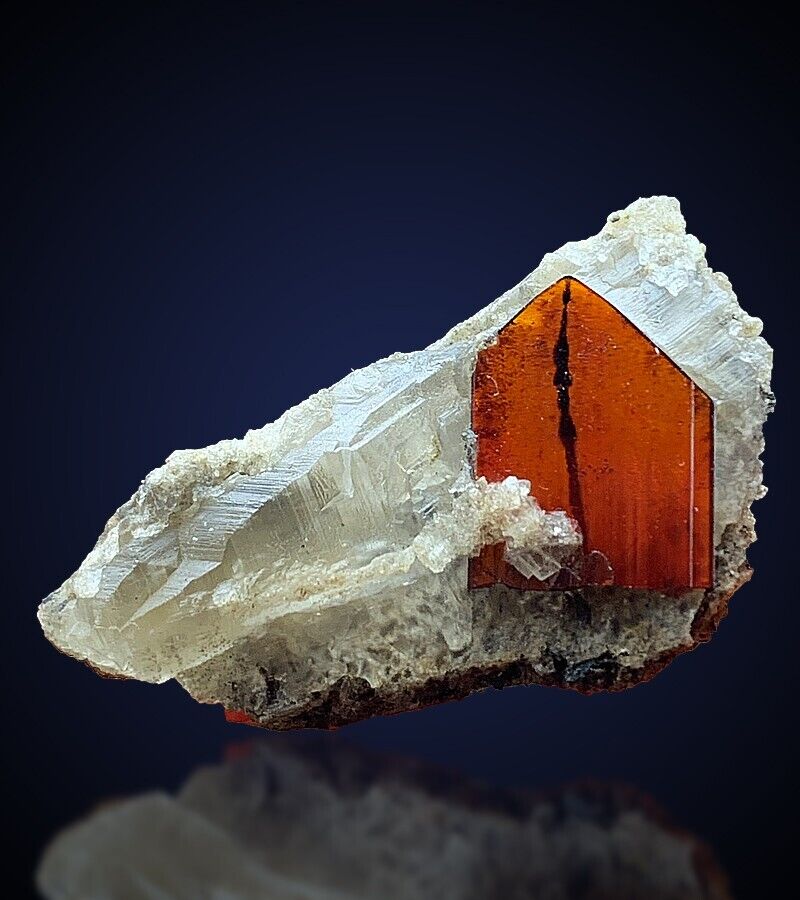 22 Carats Ultra Rare Well Terminated Brookite Crystal Specimen From Pakistan