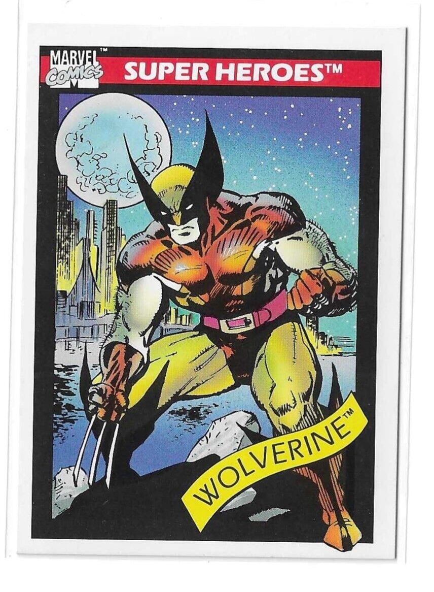 1990 Impel Marvel Comics Grail Super Heroes Series 1 Card - Key Wolverine #10