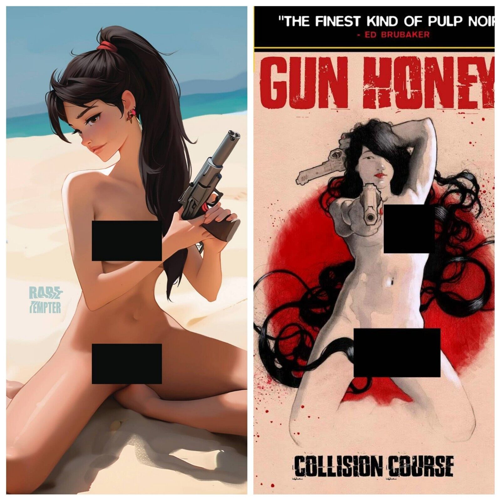 Gun Honey Collison Course #4 Set Of 2 Raretemper Nude PRESALE 8/7 Titan