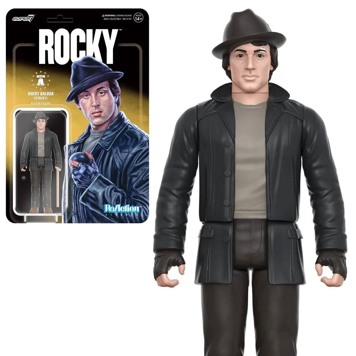 Super7 • Rocky I • Street Clothes • 3 ¾ Inch • ReAction Figure • Ships Free