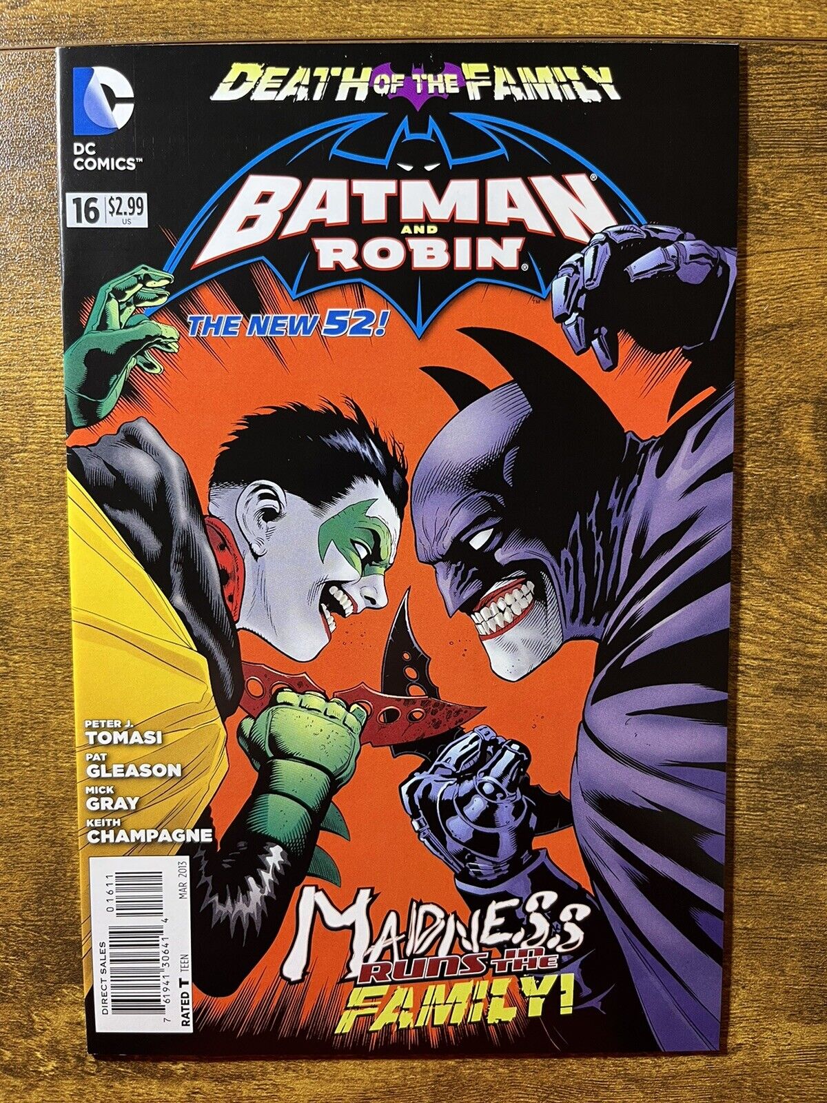 BATMAN AND ROBIN 16 DEATH OF THE FAMILY PATRICK GLEASON COVER DC COMICS 2013