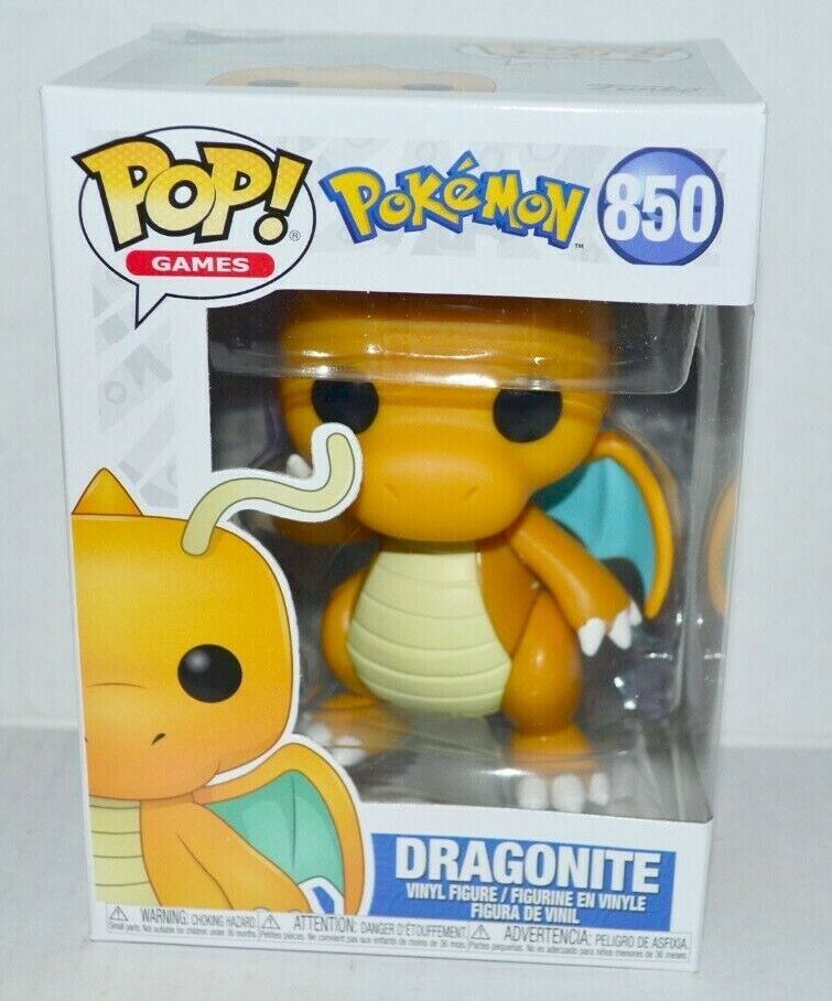 Funko POP Games Pokemon Dragonite #850 Vinyl Action Figure FREE PROTECTOR 🔥
