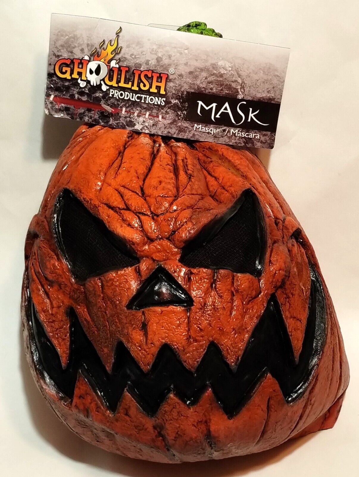 Jack O\'lantern / Pumpkin Head Adult Halloween Mask - Ghoulish Productions - New