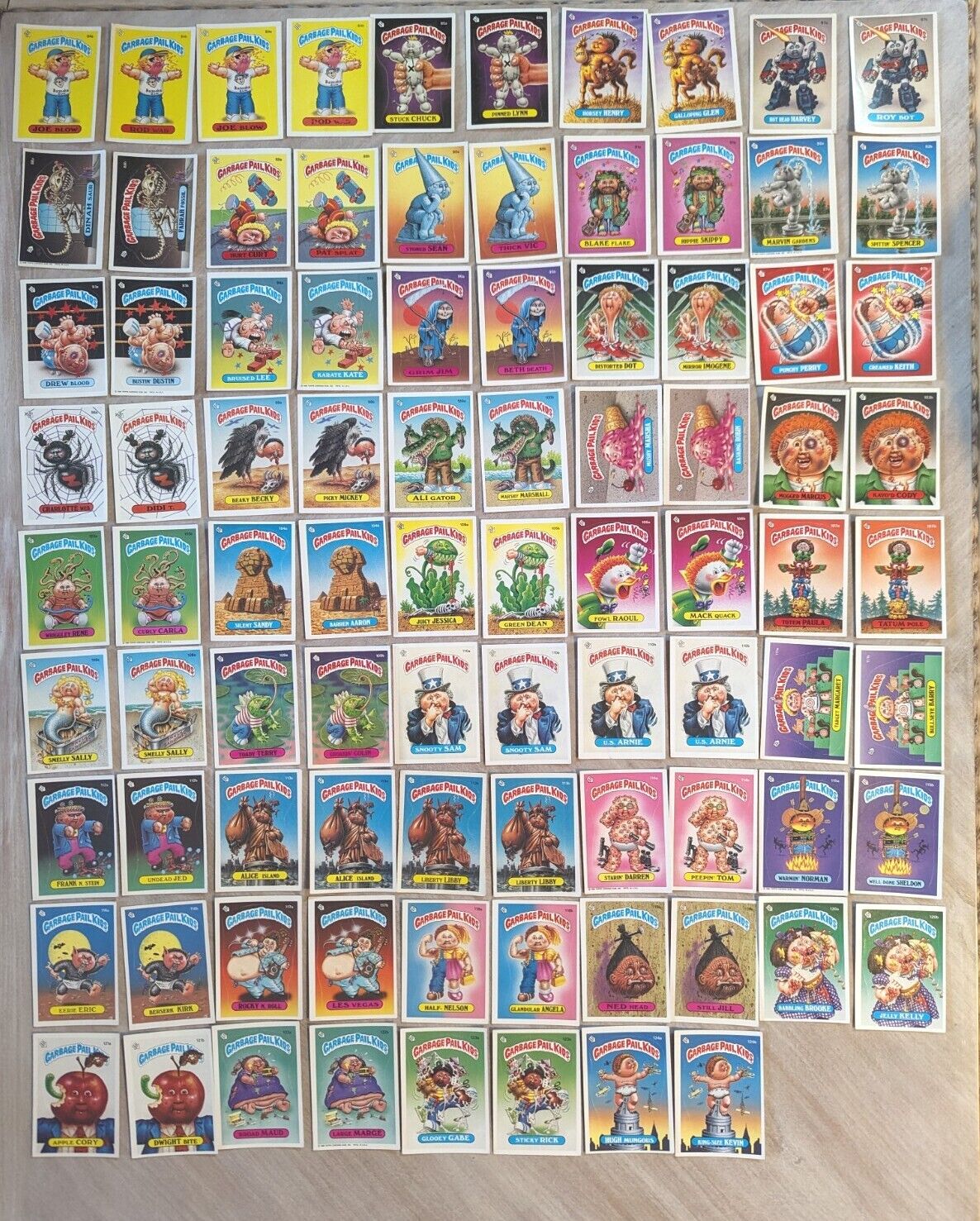 1986 Garbage Pail Kids Series 3 Complete 88 Card Set 