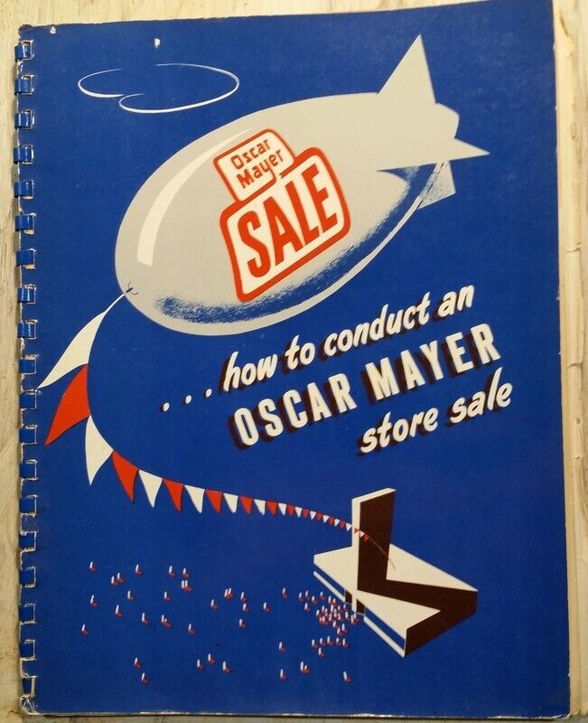 c1940s How to Conduct Oscar Meyer Weiner Store Sale Vendor Guide Advertising
