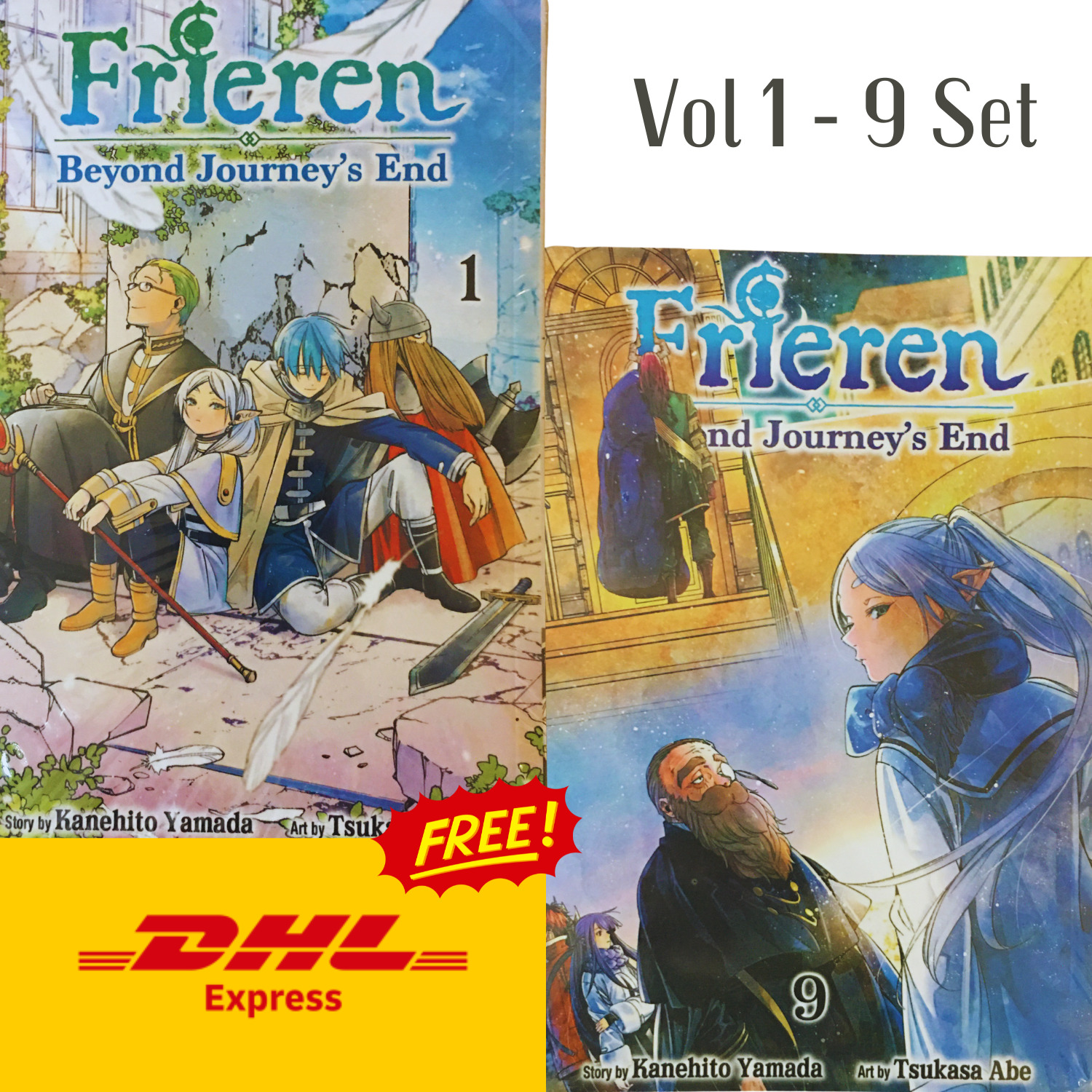 Frieren: Beyond Journey's End Vol. 1-9 Set English Manga Comics - DHL Express