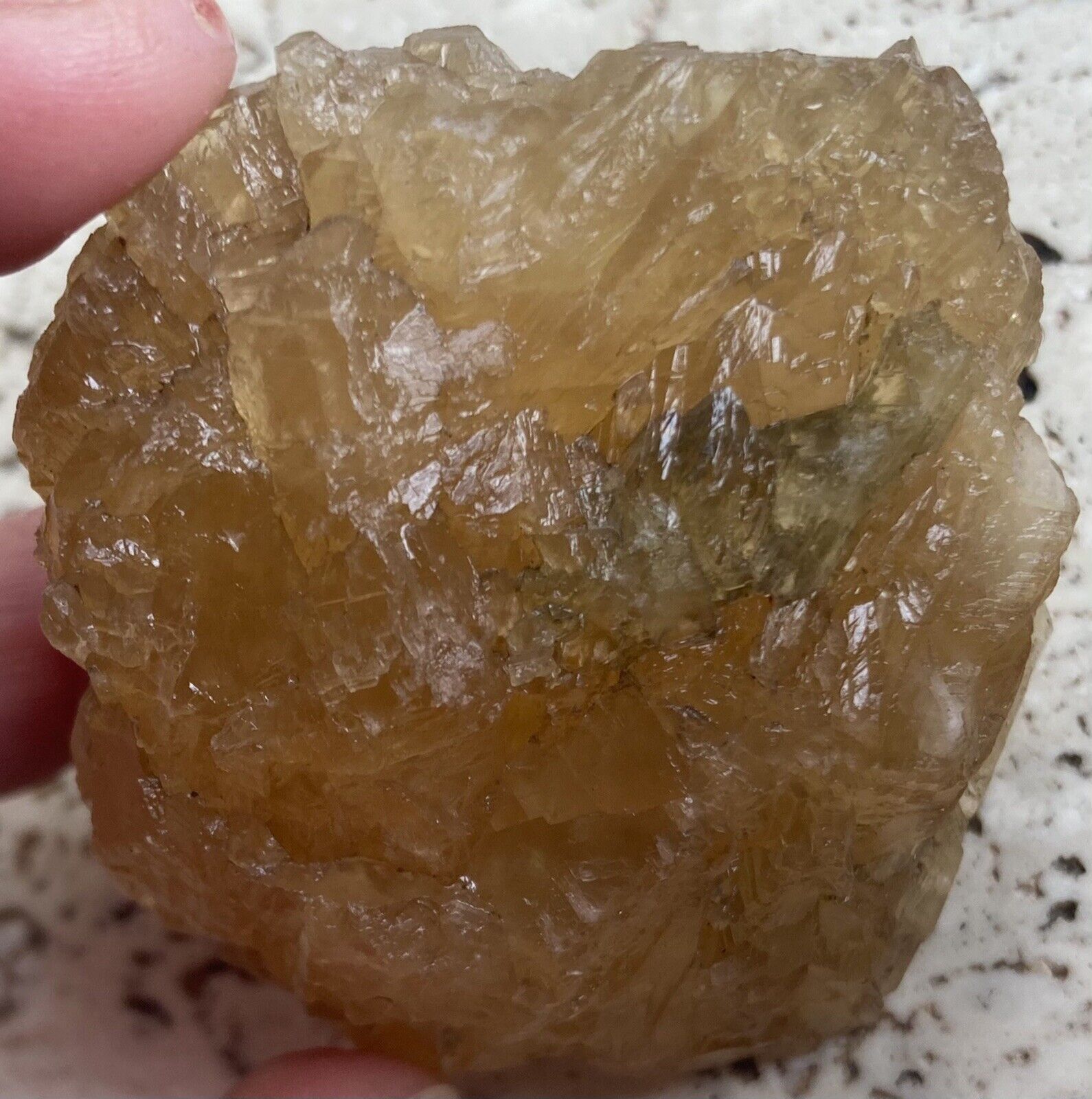 Stunning Rough 100% Natural Golden Calcite Crystal  #63 See Description