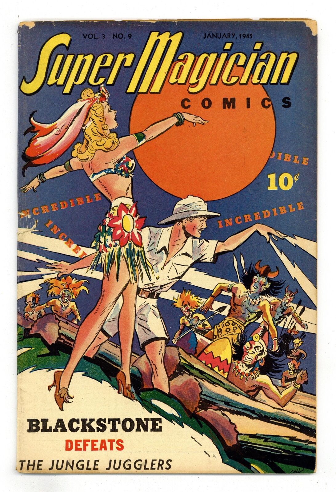 Super Magician Comics Vol. 3 #9 GD+ 2.5 1945