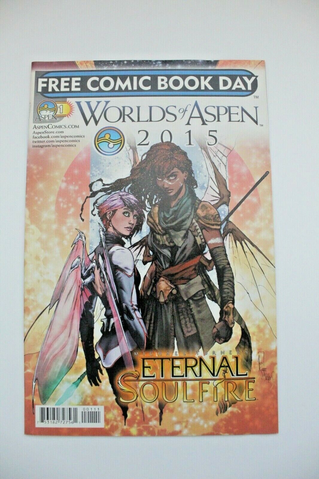 Worlds of Aspen #1 Free Comic Book Day FCBD 2015 Aspen Comics Eternal Soul Fire