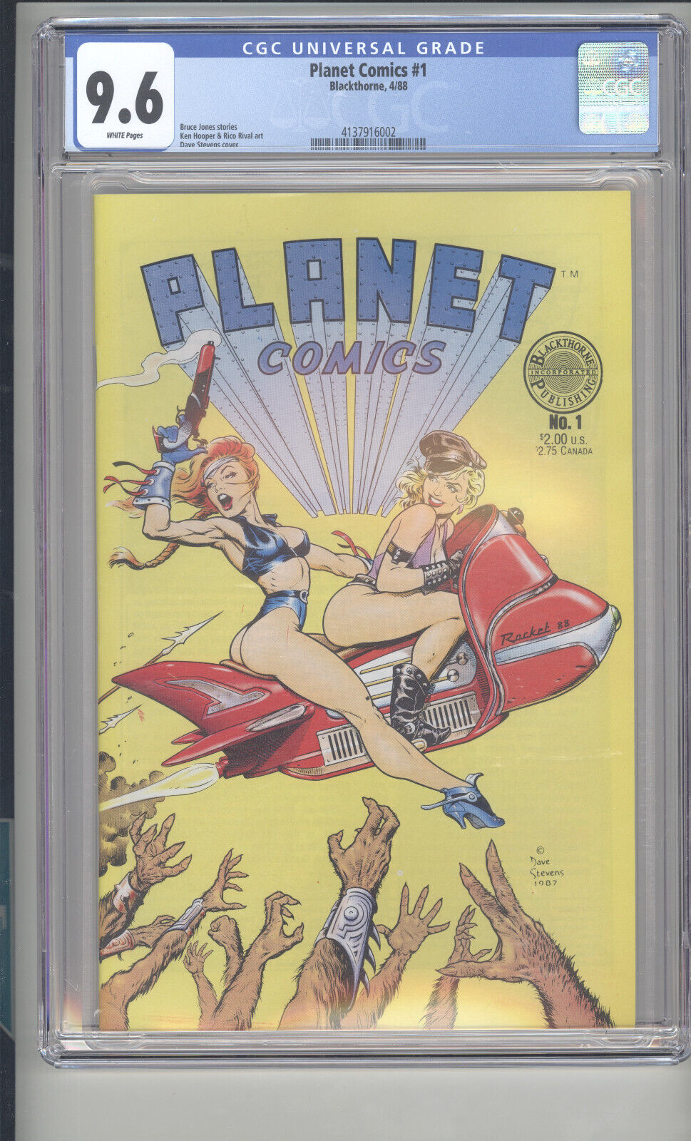 Planet Comics #1 CGC 9.6 - Dave Stevens Classic Cover