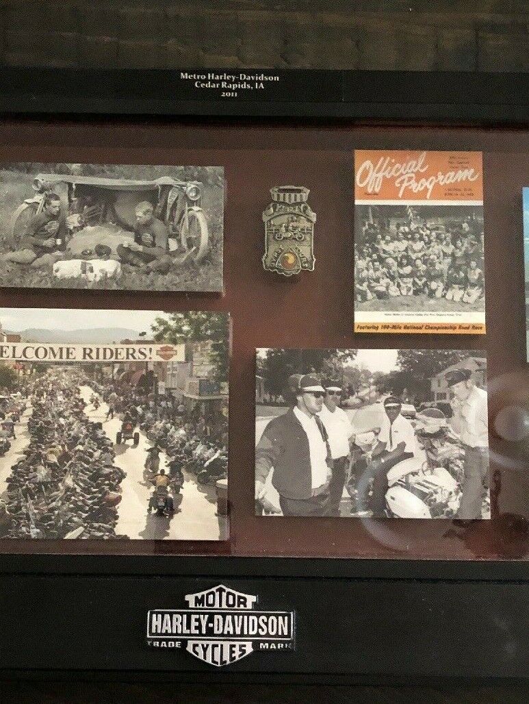 2011 Harley Davidson Freedom Of The Open Road Archive Collection Shadow Box Iowa
