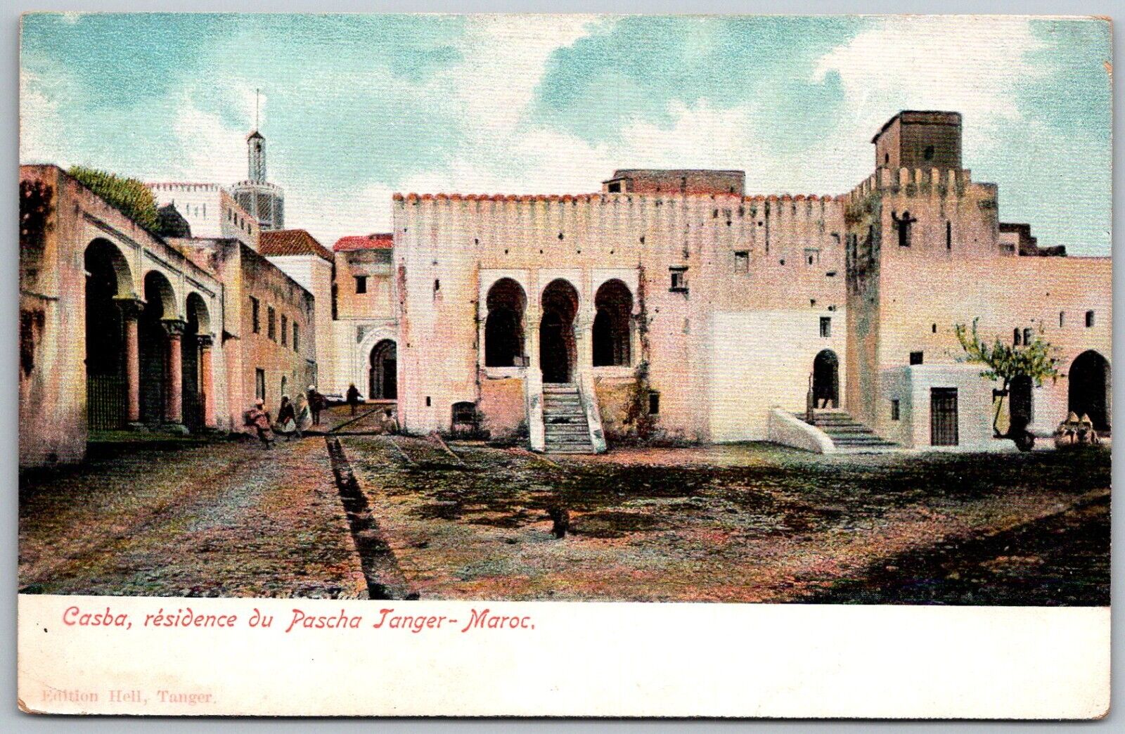 Tanger Morocco Maroc c1910 Postcard Casba Residence Du Pascha