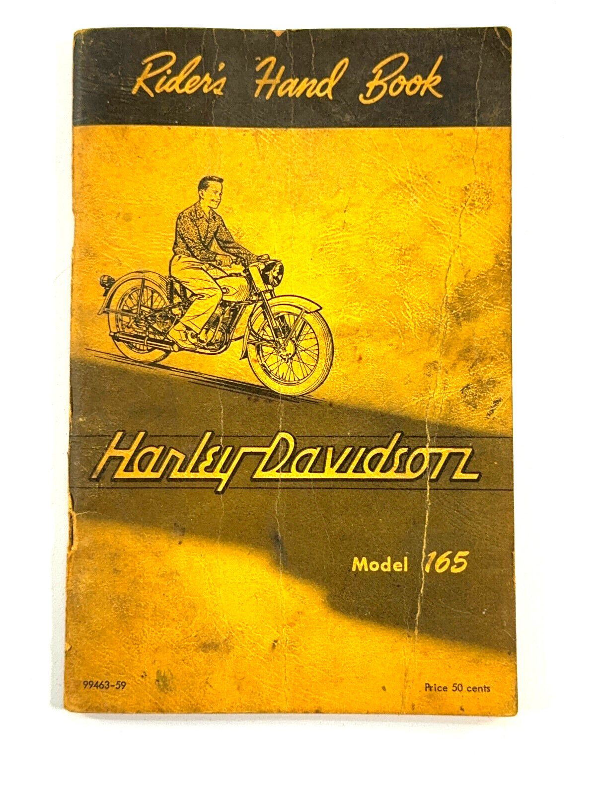 vtg 1958 Harley Davidson Rider's Handbook Model 165 motorcycle 