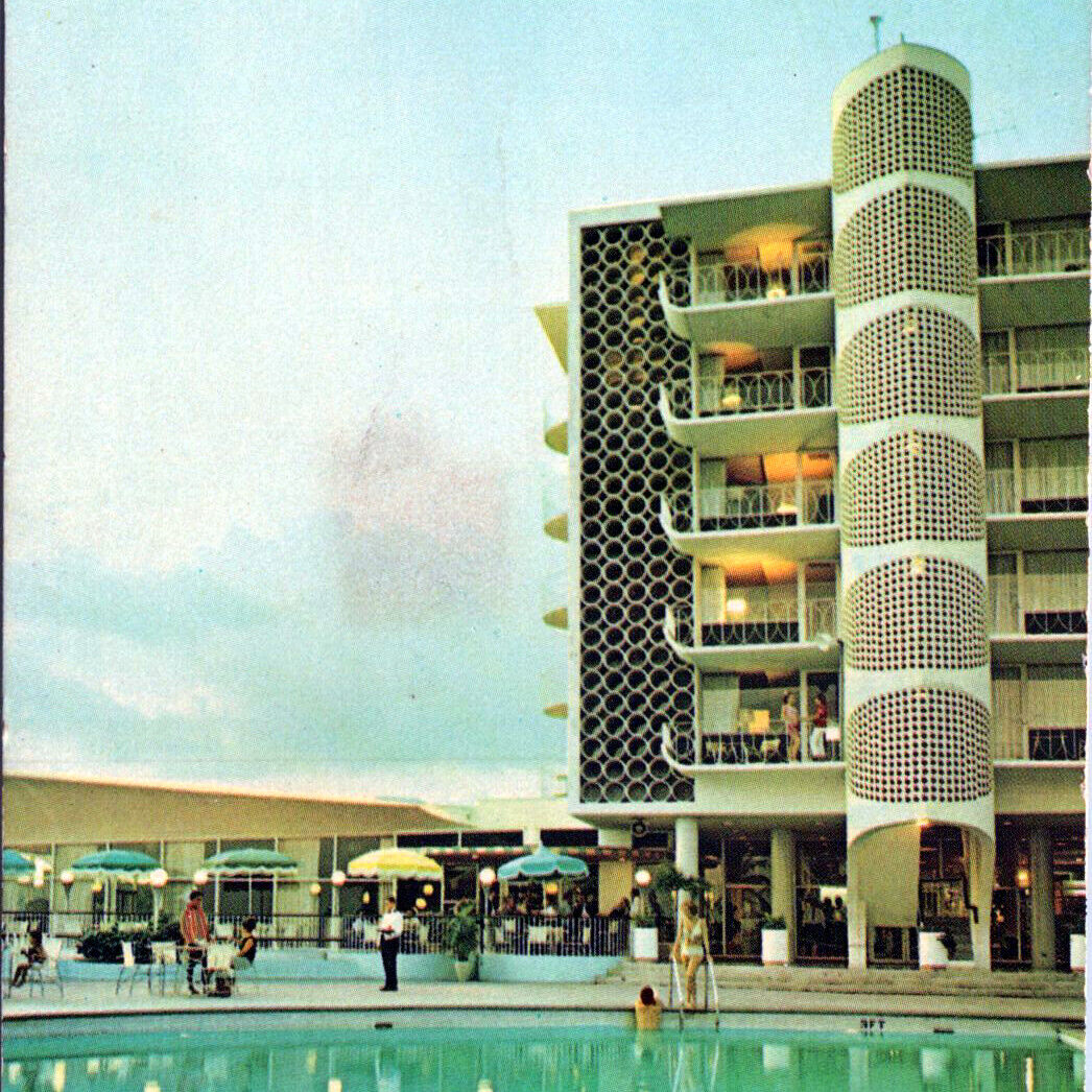 Vintage 1969 Inter Continental Hotel Ponce Puerto Rico Postcard