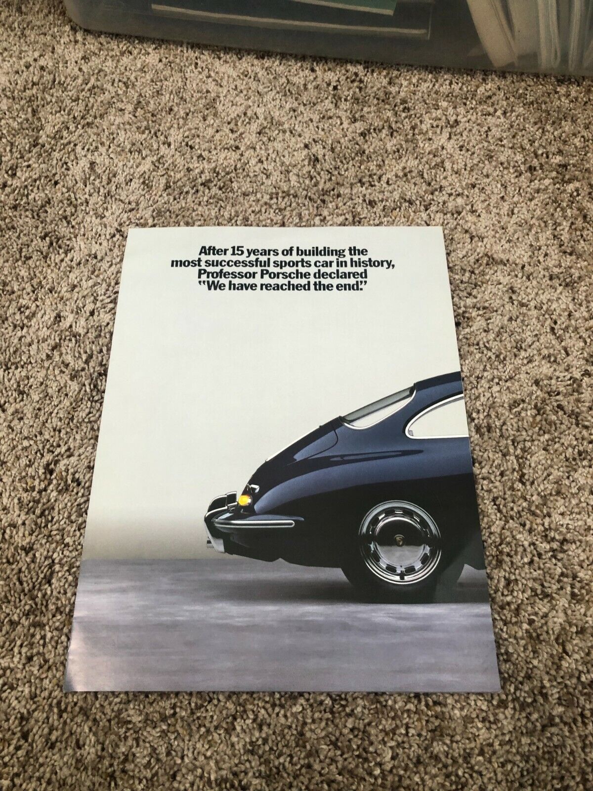 1987 Porsche 911 Carrera Advertising Brochure with Technical Data