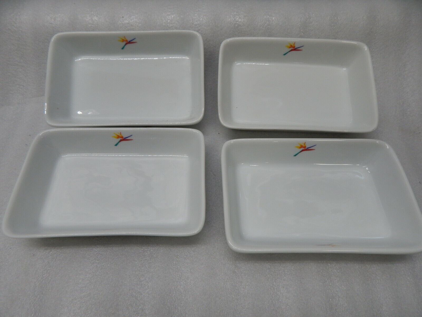 Aloha Airlines 4 Pcs Collector China Serving Cooking Dish Plate 6x4 casserole