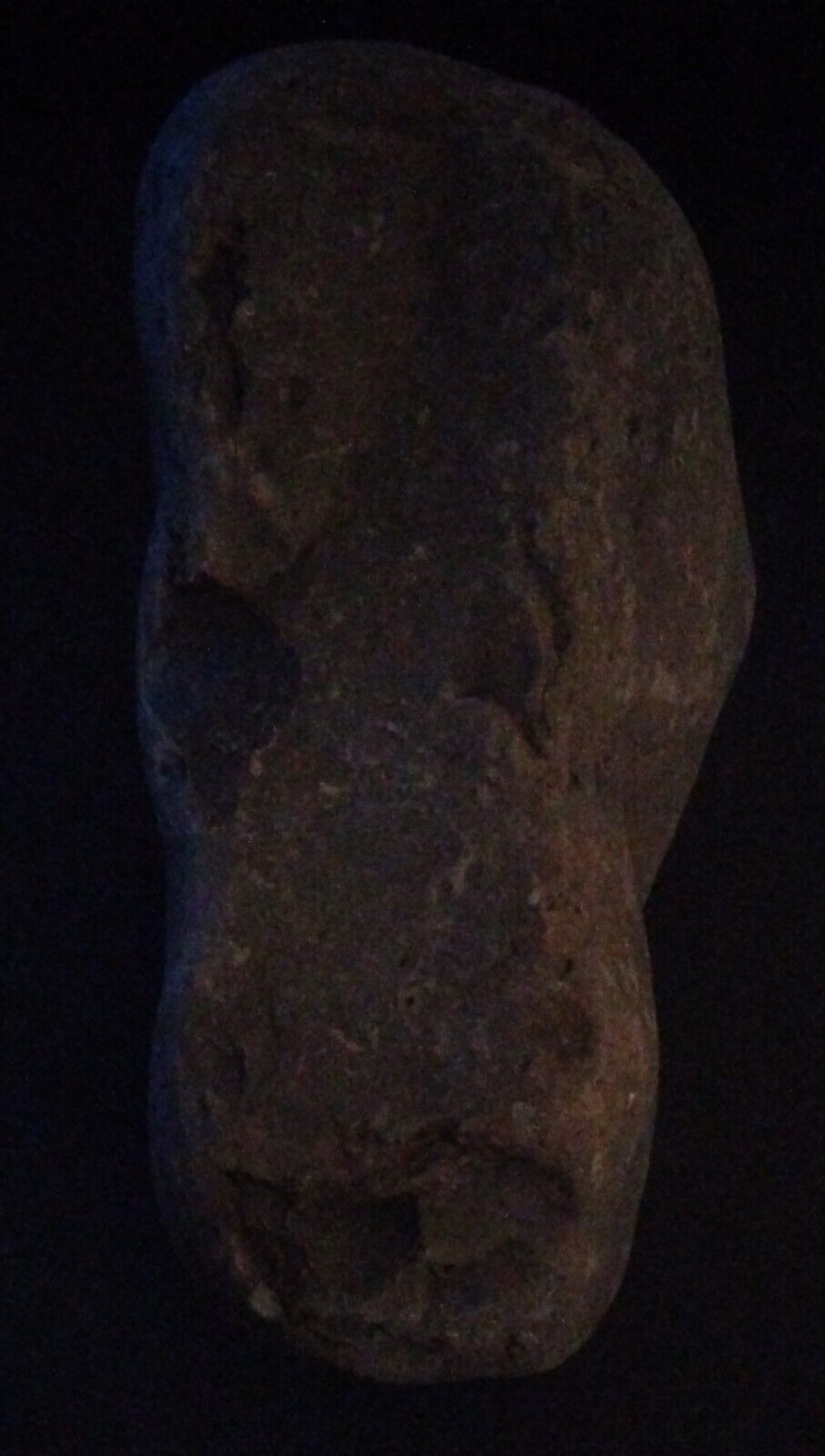 Prehistoric Paleo-American, basalt, rock art sculpture multi tool.