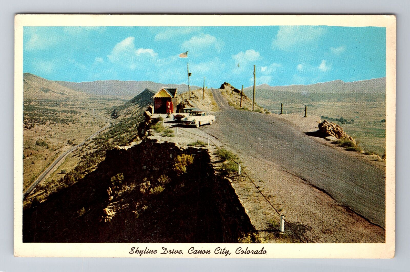 Canon City CO-Colorado, Sky Line Drive, Antique, Vintage Souvenir Postcard