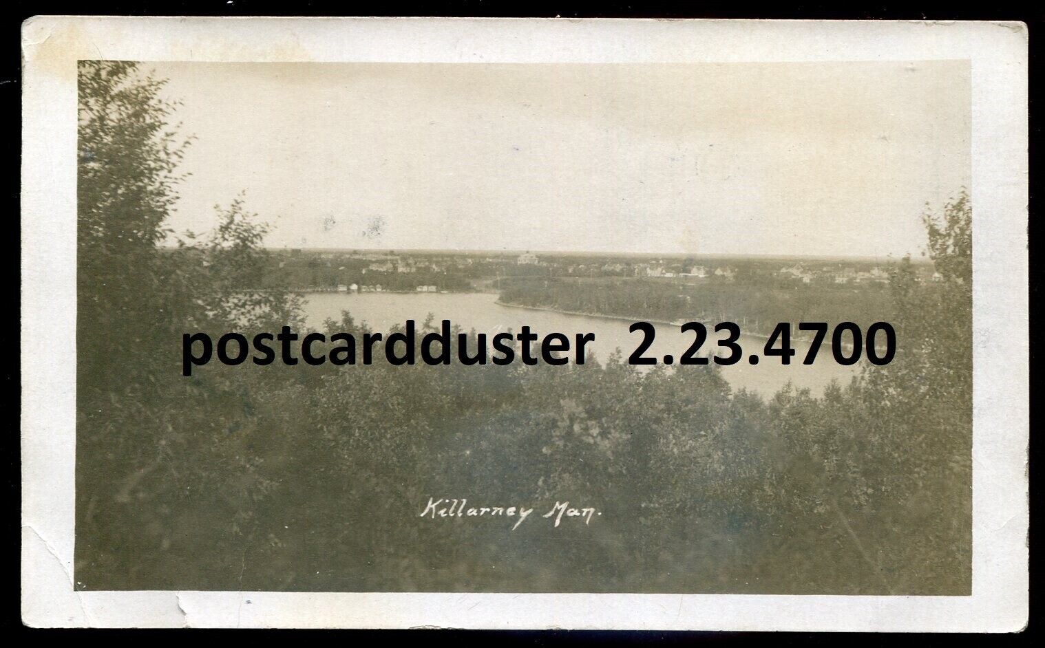 KILLARNEY Manitoba 1910s Scenic View. Real Photo Postcard