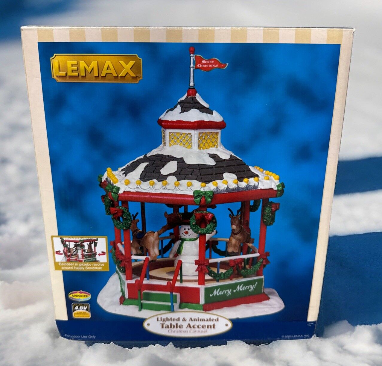 LEMAX Village Collection Christmas Carousel New In Box 