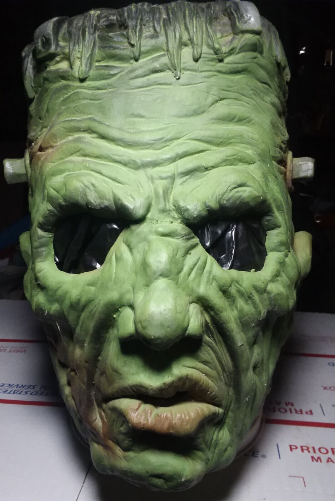 Distortions Frankenstein mask vtg 1994 no Don Post Topstone death studio