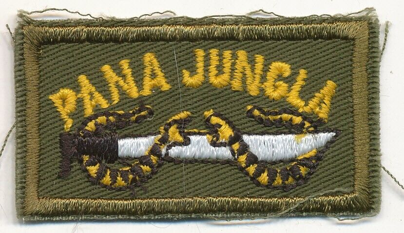 Pana Jungla jungle school patch Panama made PDF Just Cause era often worn by US