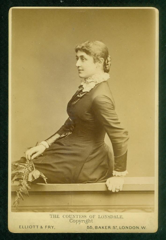 20-2, 024-05; 1880s, Cabinet card, The Countess of Lonsdale (1859-1917)