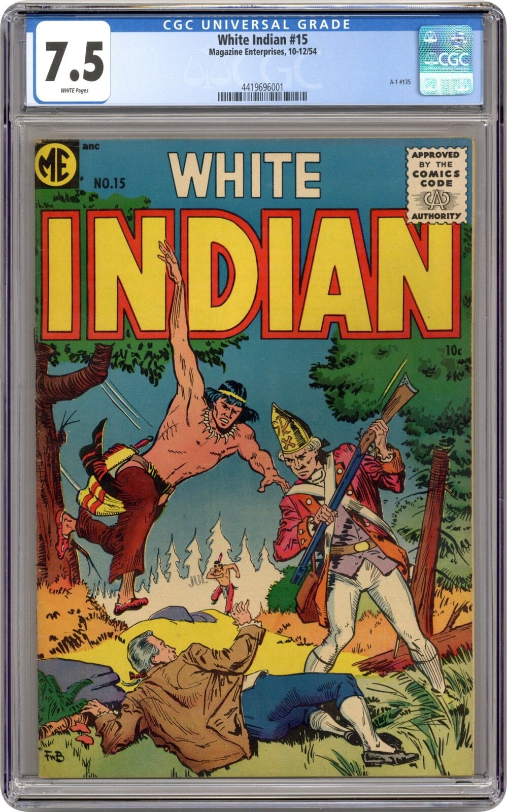 White Indian #15 CGC 7.5 1954 4419696001