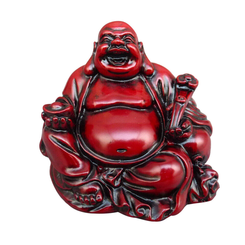 1pcs smiling buddha Resin Laughing Vintage Home Decorations Happy Statue