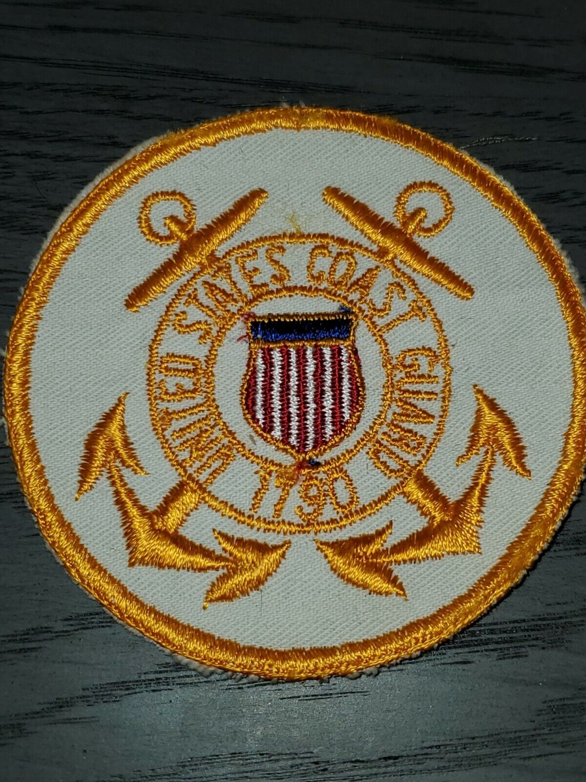 1960 70s USCG United States Coast Guard Patch L@@K