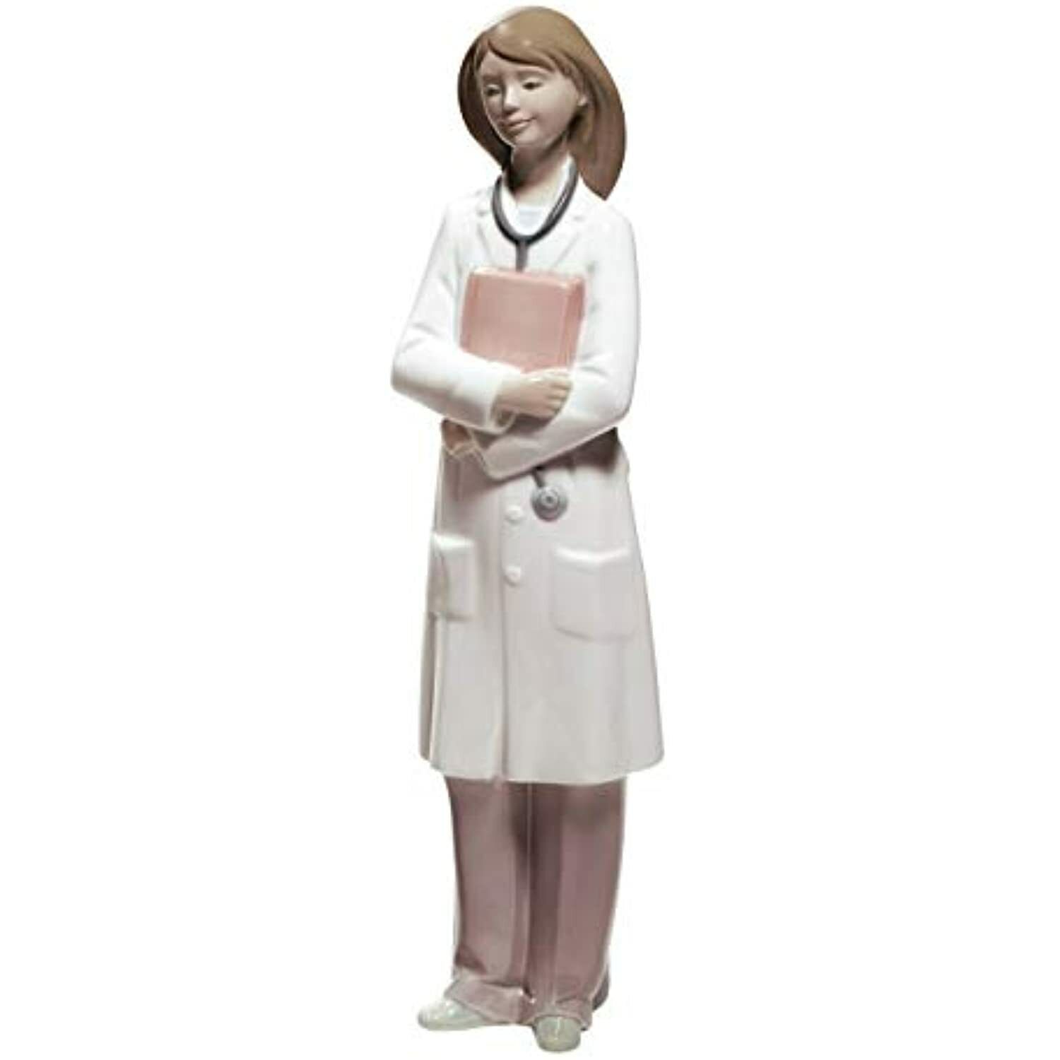 Lladró NAO Doctor Female Woman Porcelain Doctor Figure Pink Ships Globally