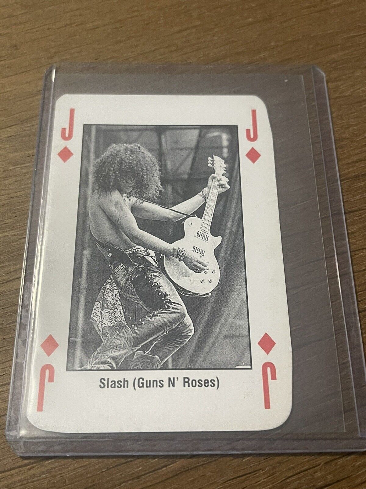 1993 Kerrang Music Card King of Metal Playing Cards Guns N’ Roses Slash Card