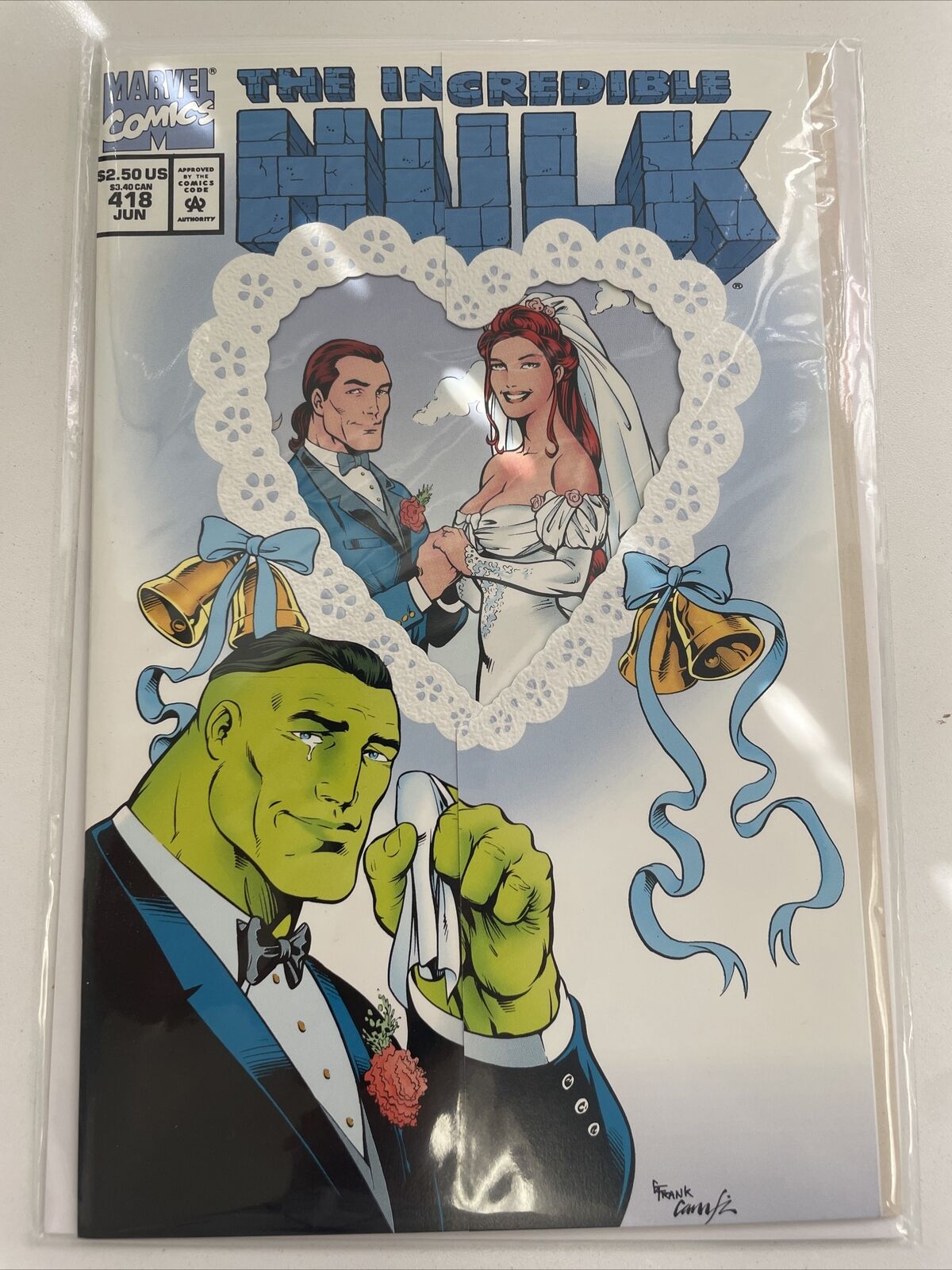Incredible Hulk 418 (1994) NM Wedding Variant Key 1st app. of TALOS Marvel
